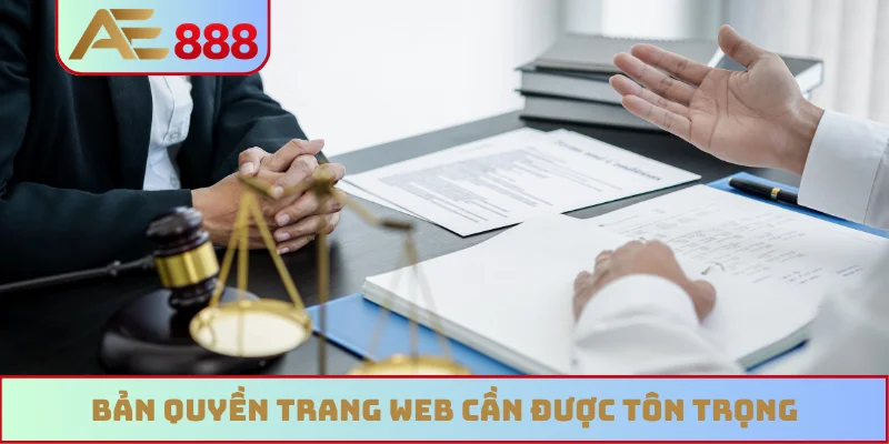 Bản quyền trang web cần được tôn trọng