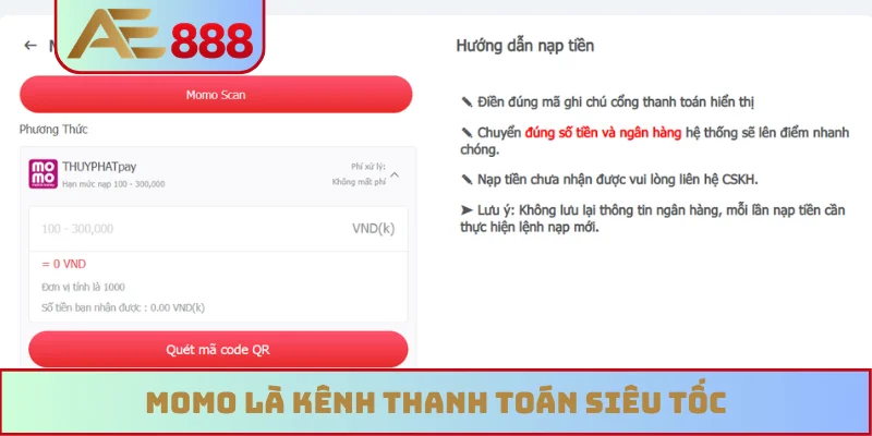 Momo là kênh thanh toán siêu tốc