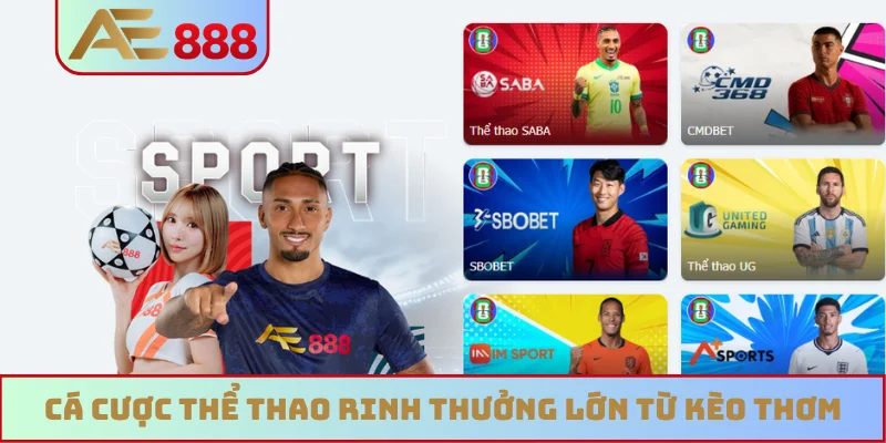 Cá cược thể thao rinh thưởng lớn từ kèo thơm